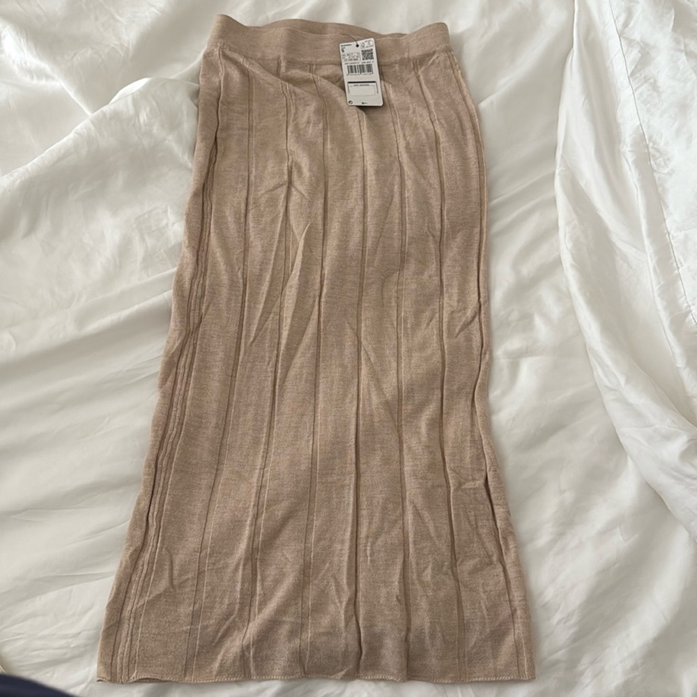 Mango knit midi skirt
